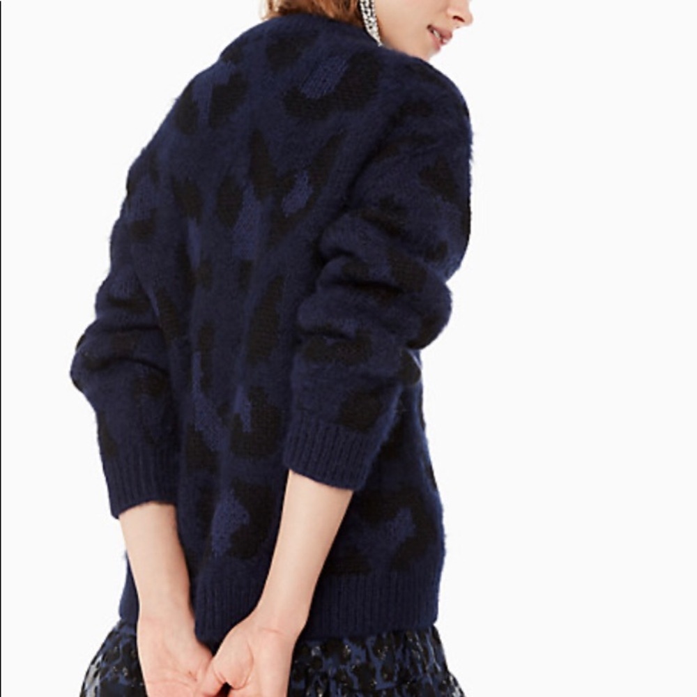 NWT Kate Spade Leopard Print Sweater - Picture 3 of 4